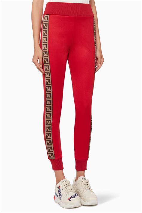 fendi red joggers